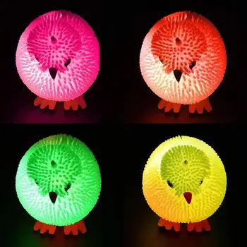 4Pcs אפרוח חמוד, אור LED מתחים ילדים למבוגרים לוחץ הלחץ צעצוע