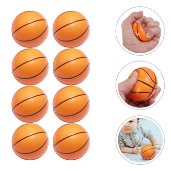 8 יח ' כדור ספוג מיני כדורסל כדור PU מוקצף קיבולת גבוהה סל הקלה הילד צעצועים לילדים