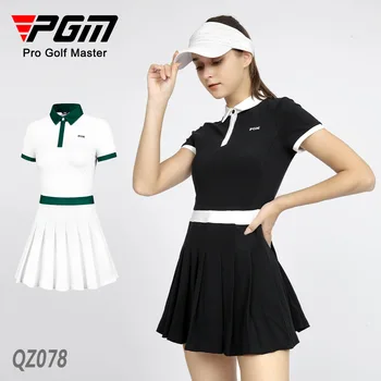 PGM גולף ספורט נשים חצאית קצרה הקיץ של הגברת בגדי אופנה מזדמנים שמלת קפלים שמלה רזה QZ078