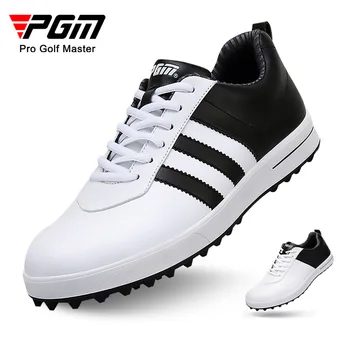 PGM חדש גולף נעליים עמיד למים Spikeless נעליים עמיד למים לנשימה גברים צבע ניגודיות נעלי ספורט