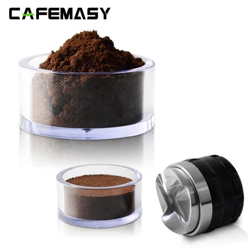 קפה, כלי שקוף 58mm ברור הקערה אבקת קפה יערוך מדידת אבקת הקערה על התבוננות קפה בטישה מגבר הפצה
